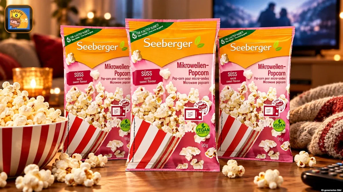 3x Seeberger Mikrowellen-Popcorn Süß (90g)