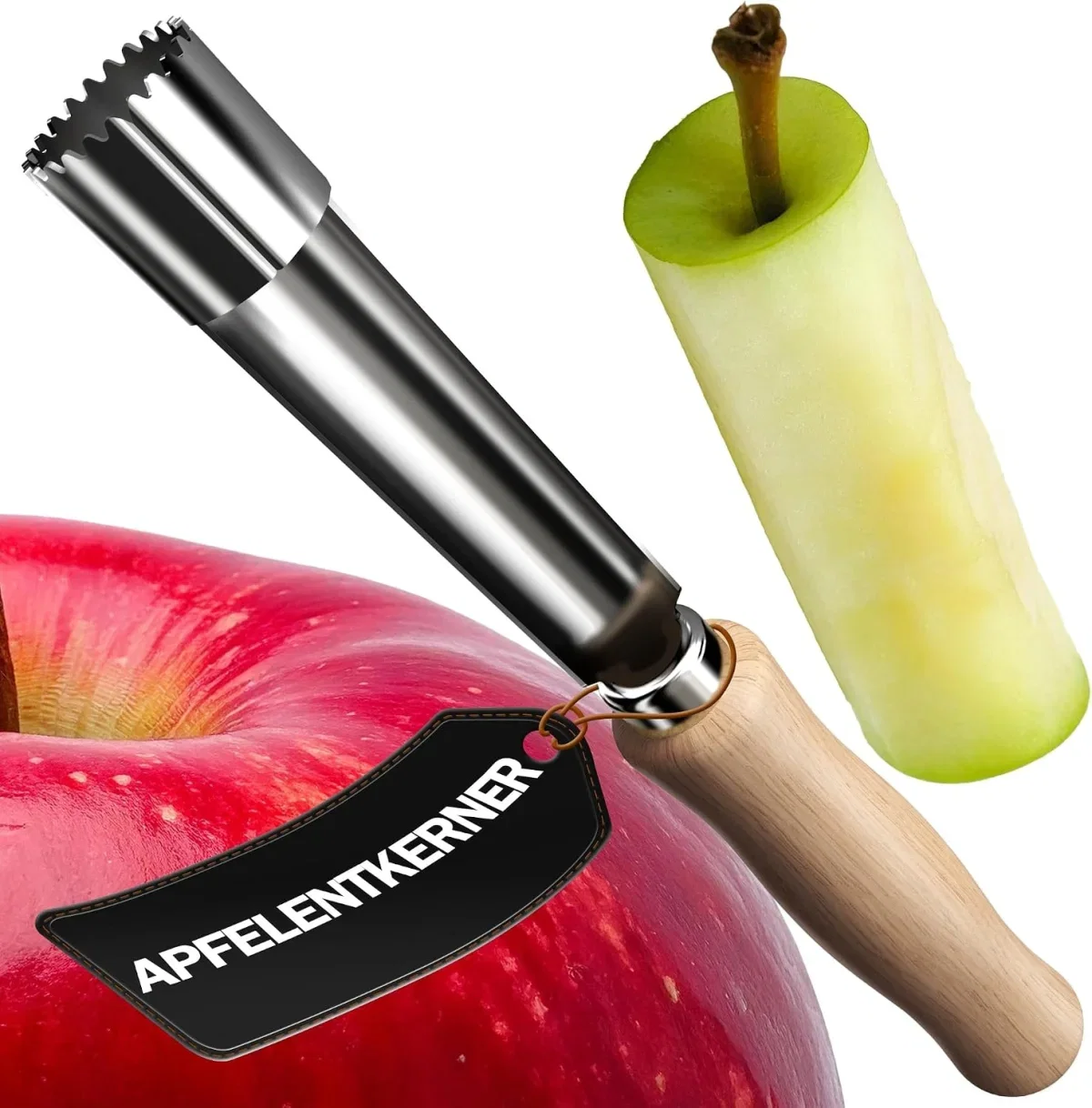 Apfelausstecher von 4smile mit 1,5 cm breiter Edelstahlklinge