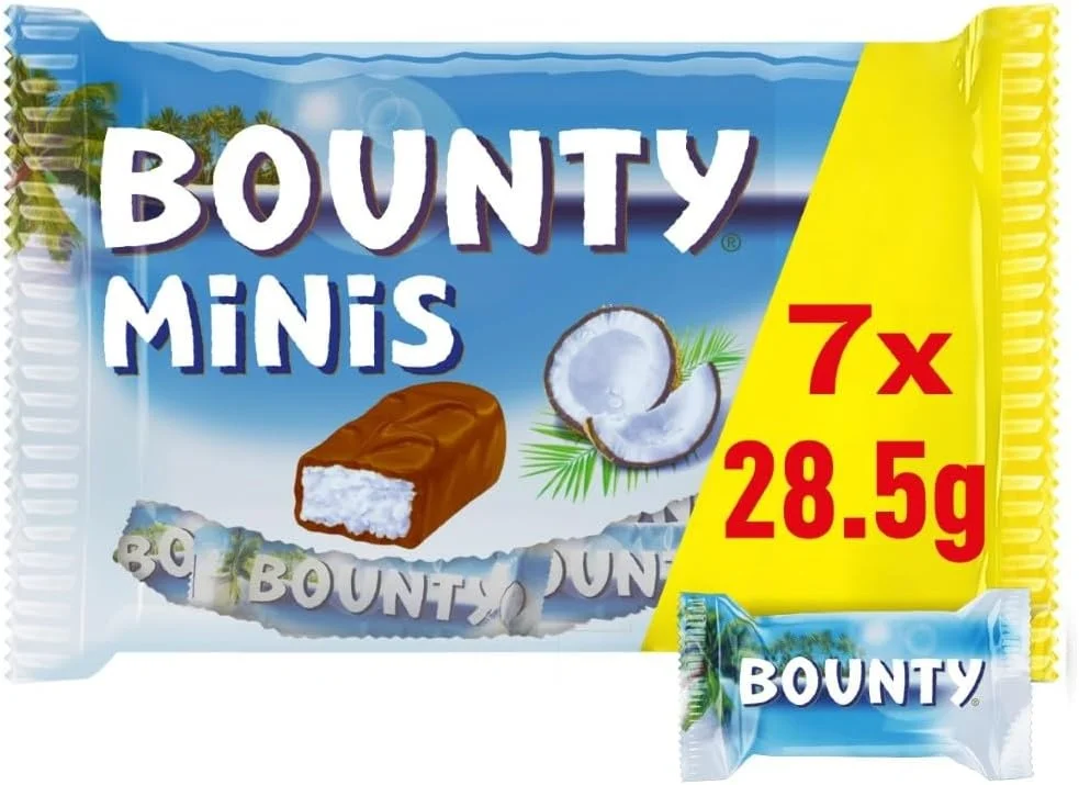 4x Bounty Minis Schokoriegel
