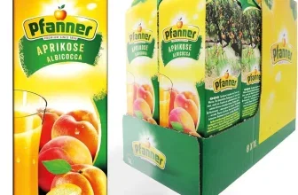 Pfanner Aprikose Nektar mit mindestens 40 Prozent Fruchtgehalt im Vorratspack