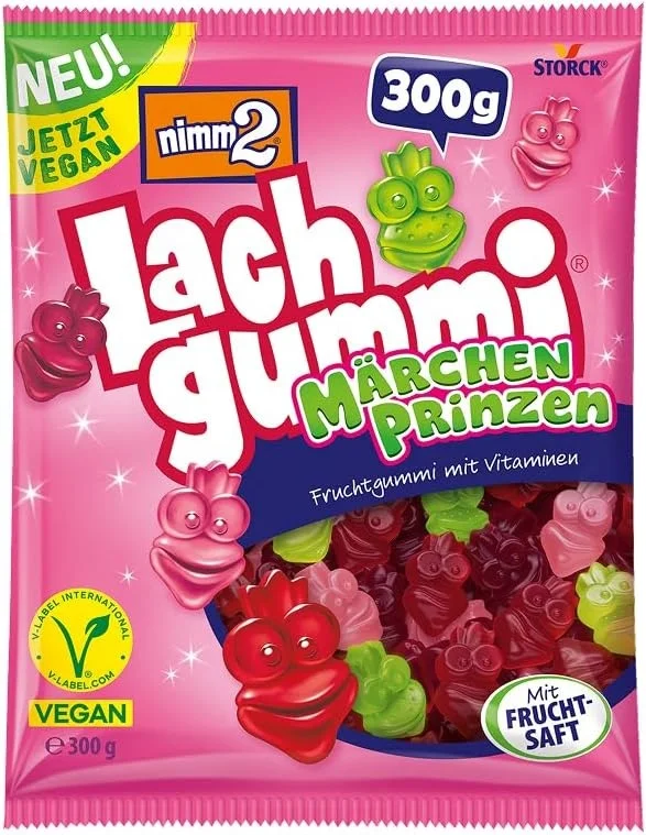4x nimm2 Lachgummi Märchenprinzen vegane Fruchtgummis (4*300g)