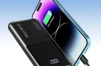 20.000-mAh-Powerbank mit LCD-Anzeige und 22,5-W-Schnellladefunktion