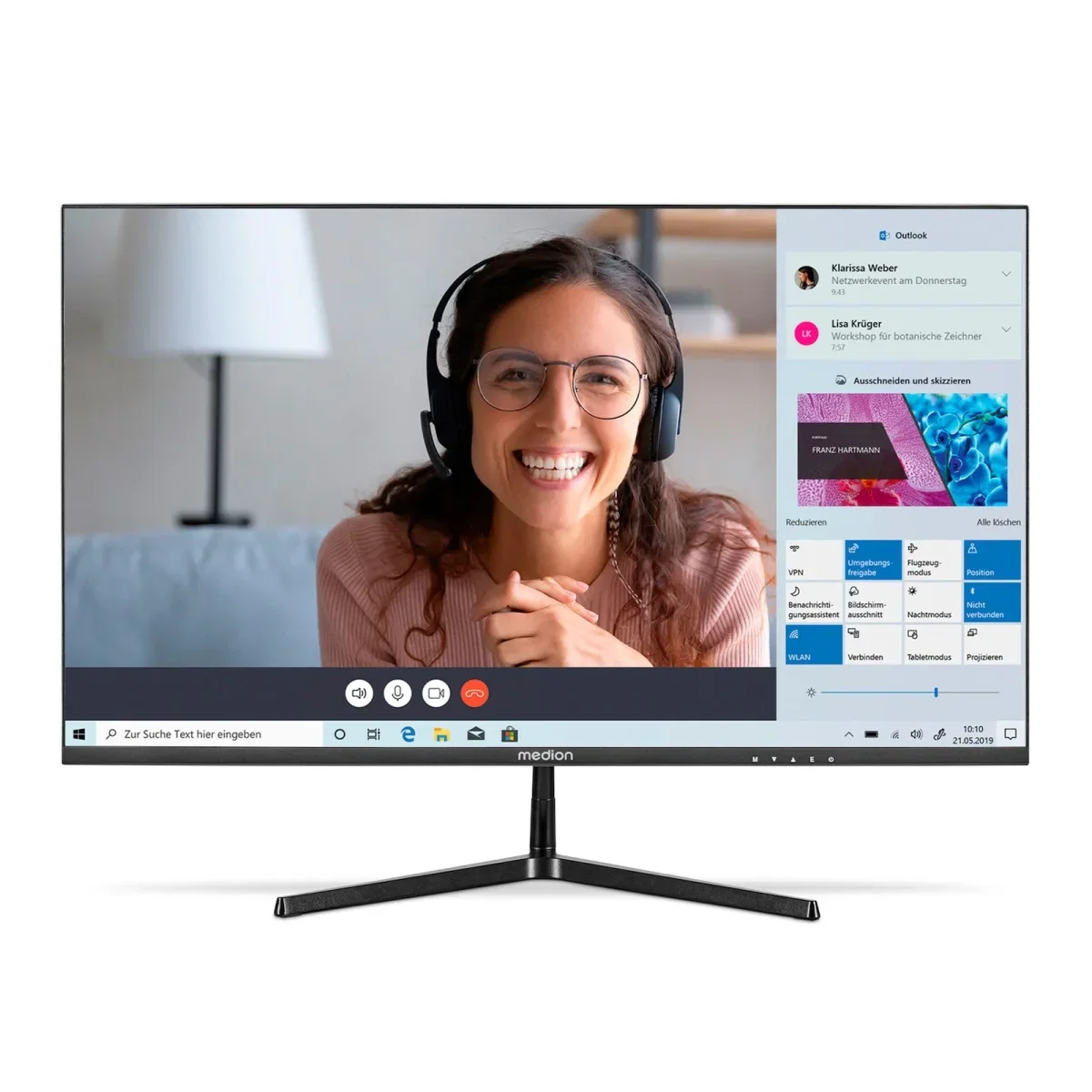 Medion Akoya P52424 – günstiger Full-HD-Monitor fürs Homeoffice