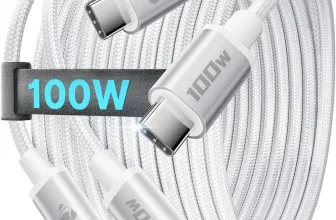 Aioneus USB C Kabel 100W im 2er-Pack mit jeweils 1 Meter Länge
