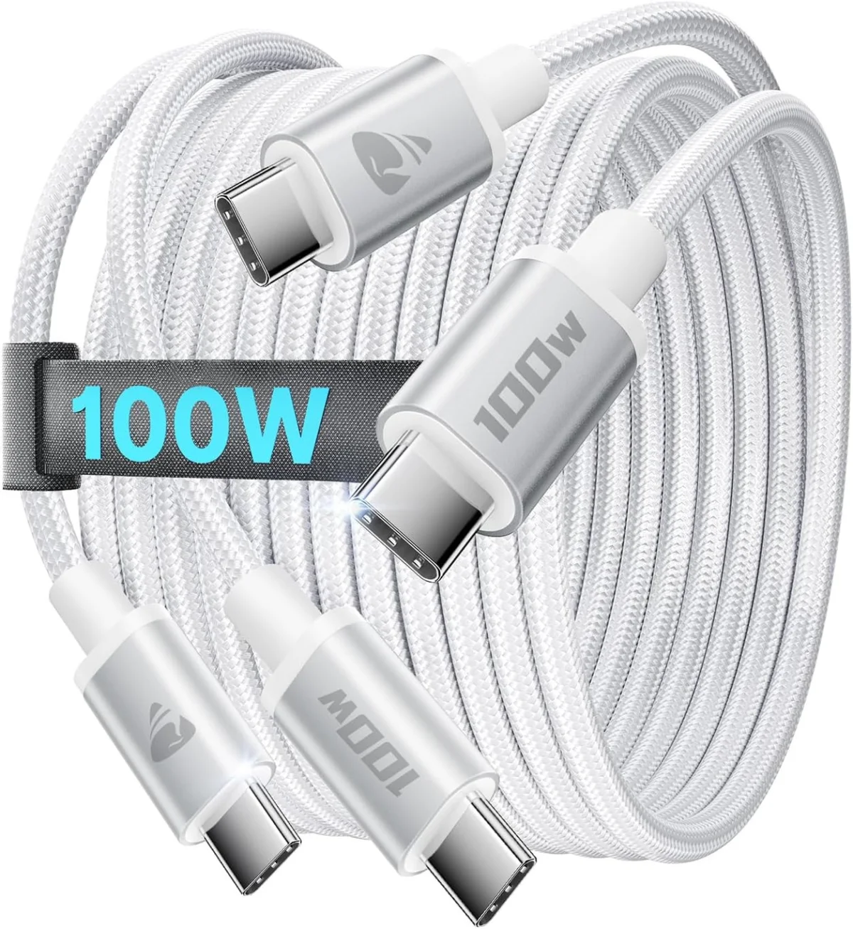 Aioneus USB C Kabel 100W Schnellladekabel [2Stück 1M+1M] (100W)