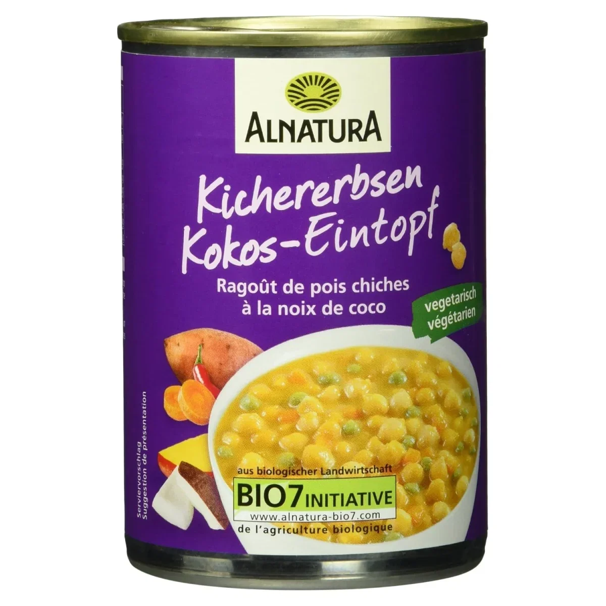 Alnatura Bio Kichererbsen Kokos-Eintopf (400g)