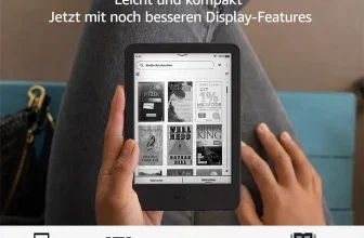 Amazon Kindle mit 6-Zoll-Display und schwarzem Gehäuse