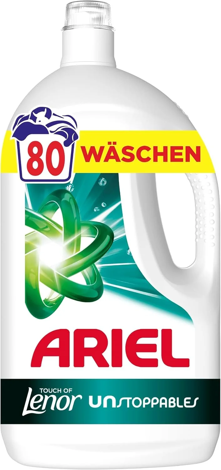 Ariel Flüssigwaschmittel mit Touch of Lenor Unstoppables für die Wäsche