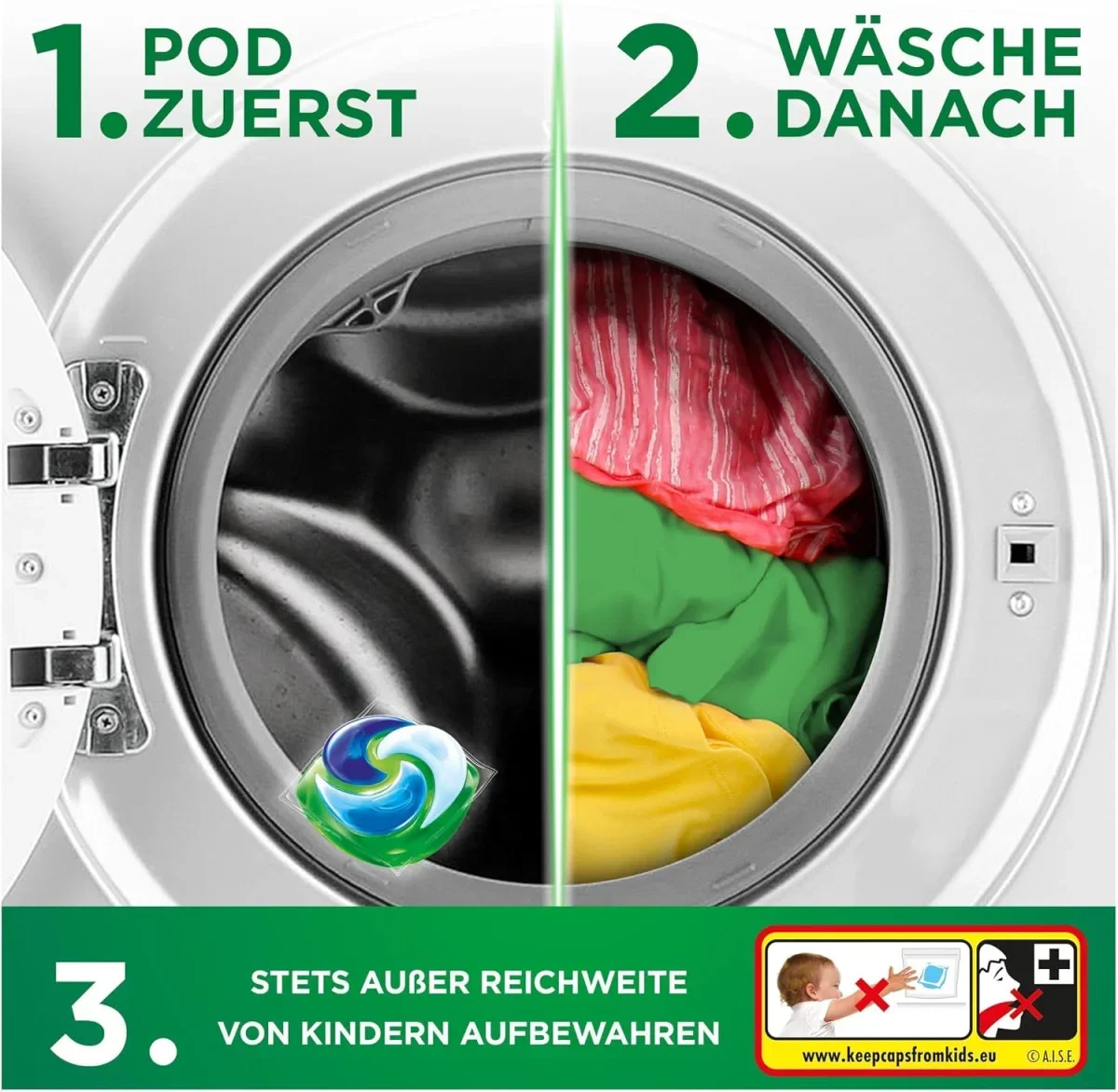 Ariel Pods Color+ Waschmittel 100 Wäschen