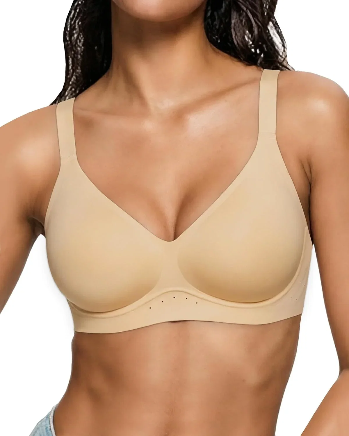 As Fairy Damen BH ohne Bügel Bequemer Nahtloser BH für Alltag (9 Farben, Gr. 70A bis 95F)