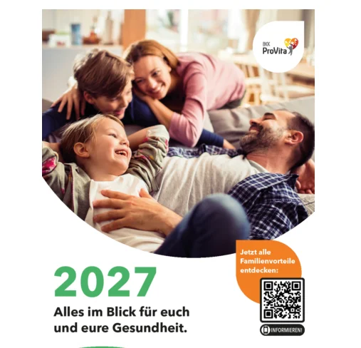 Kostenloser Familienkalender 2027 von BKK ProVita