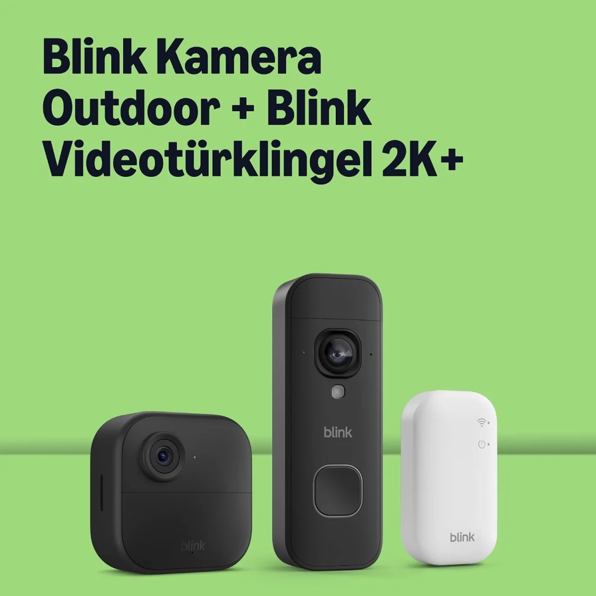 Blink Outdoor 4 Überwachungskamera + Videotürklingel 2K+ im Set