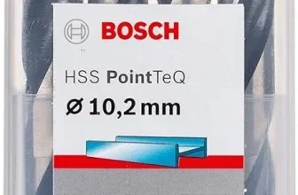 Bosch Professional HSS PointTeQ Metallbohrer mit 4,9 mm Durchmesser im 10er-Pack