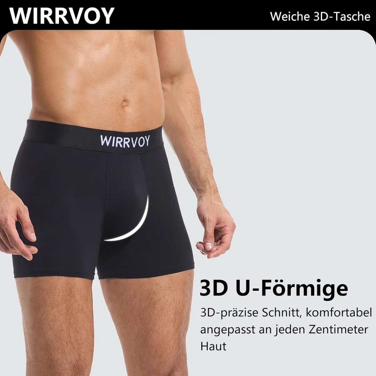 WIRRVOY Herren Boxershorts 6er Pack
