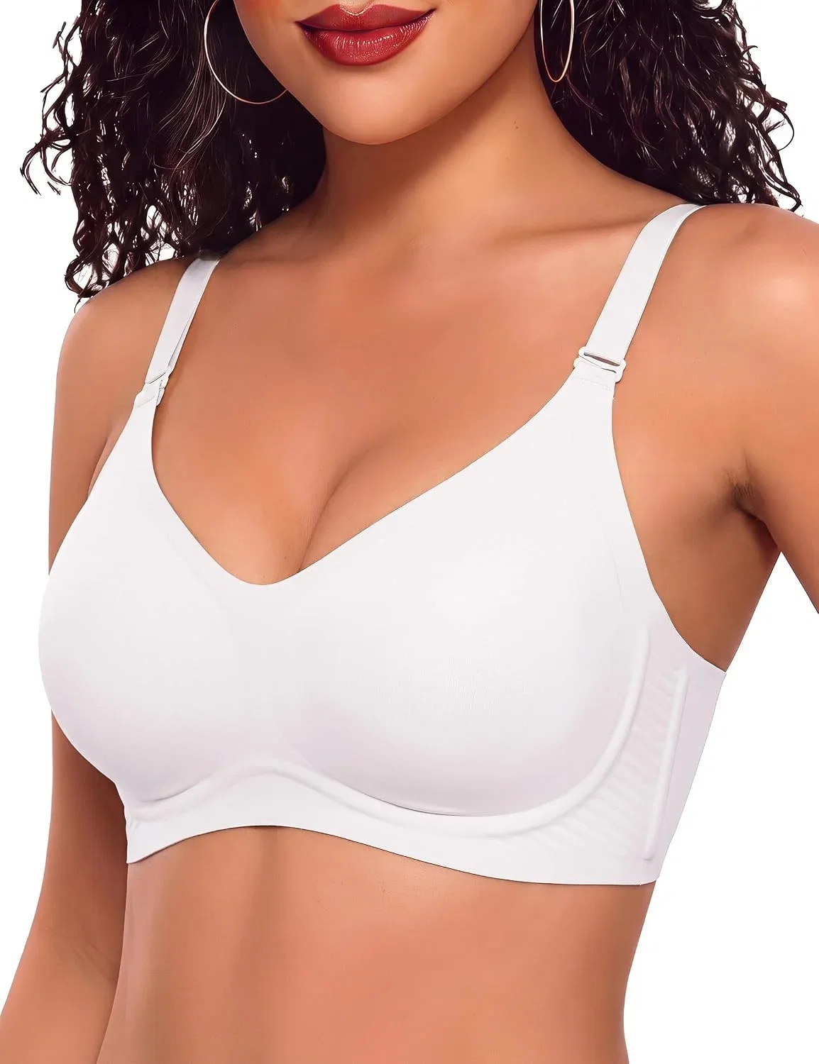 Bresdk Nahtloser BH Damen ohne Bügel (3 Farben, Gr. S bis 3XL)