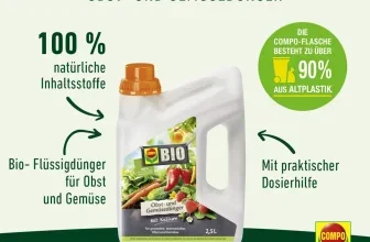 COMPO BIO Obst- und Gemüsedünger im 2,5-Liter-Kanister