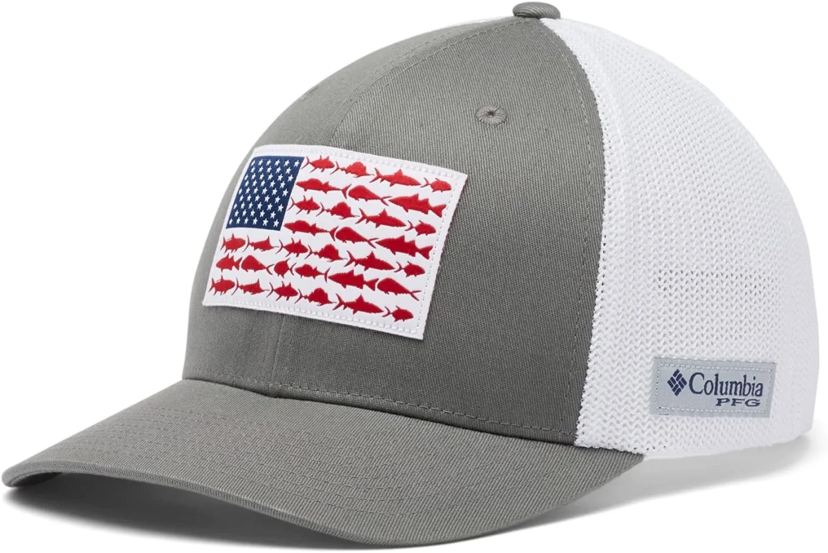 Columbia PFG Fish Flag Mesh Cap (XXL)