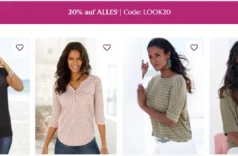 LASCANA Gutschein LOOK20 für 20 Prozent Rabatt auf Dessous, Bademode und Kleidung