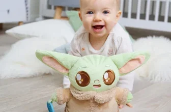 Disney Star Wars Grogu Plüschtier mit integrierter Beißhilfe für Babys