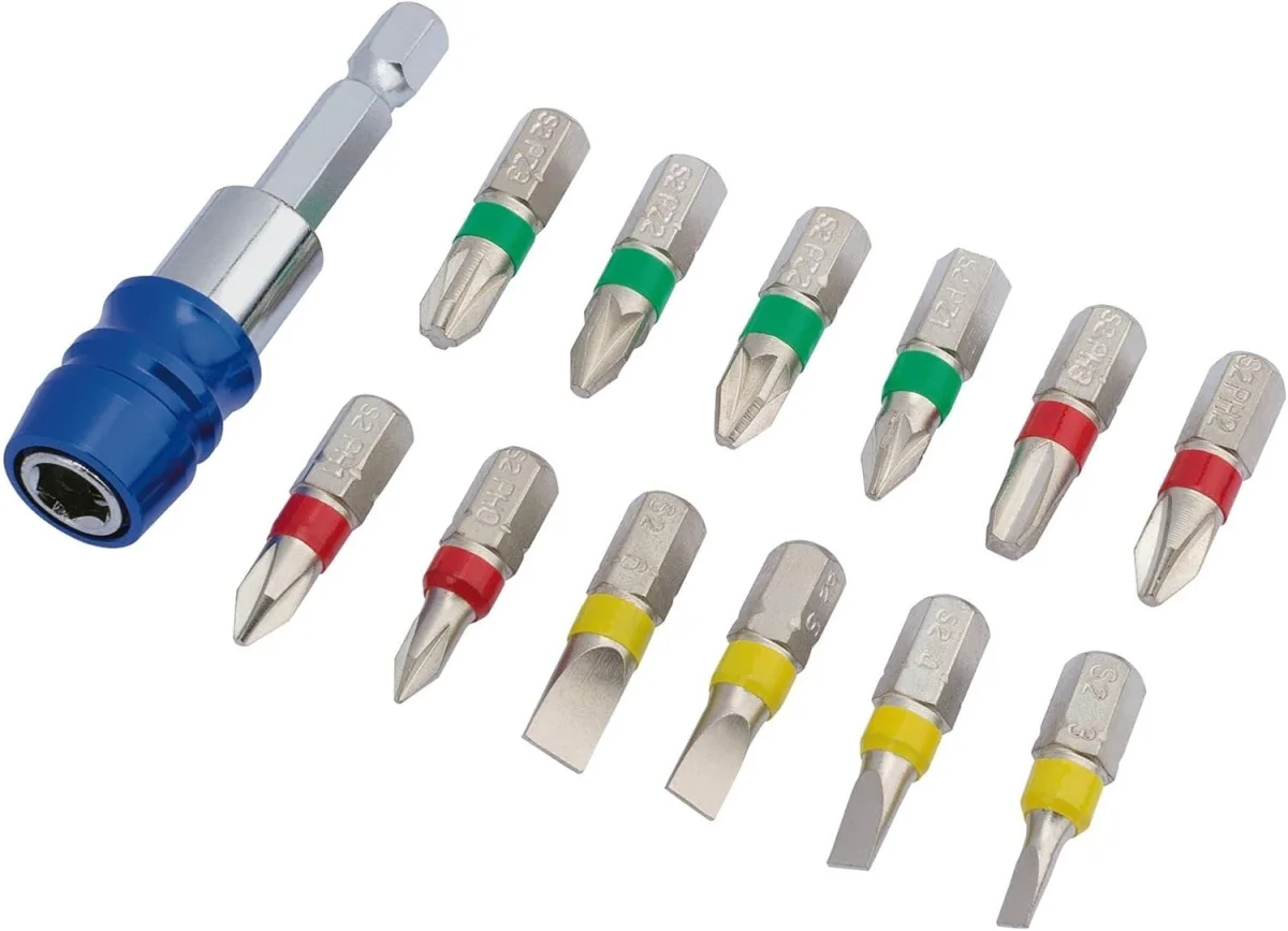 Draper Schraubendreher-Bit-Set mit Magnethalterung (82401 13-teilig)