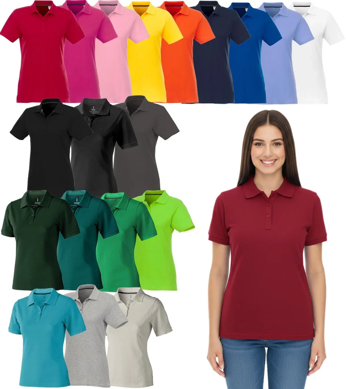 ELEVATE Helios Damen Polo-Shirt Baumwolle 3810744 (Gr. XS bis M)