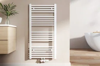 EMKE Badheizkörper in Weiß mit 1000 × 500 mm und 427 Watt