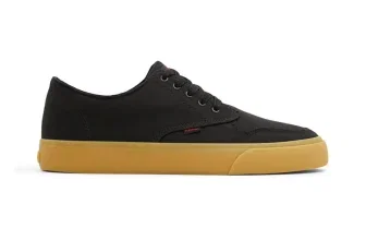 Schwarzer Element Topas C3 Sneaker mit gummiertem Gelbsohle im Profil