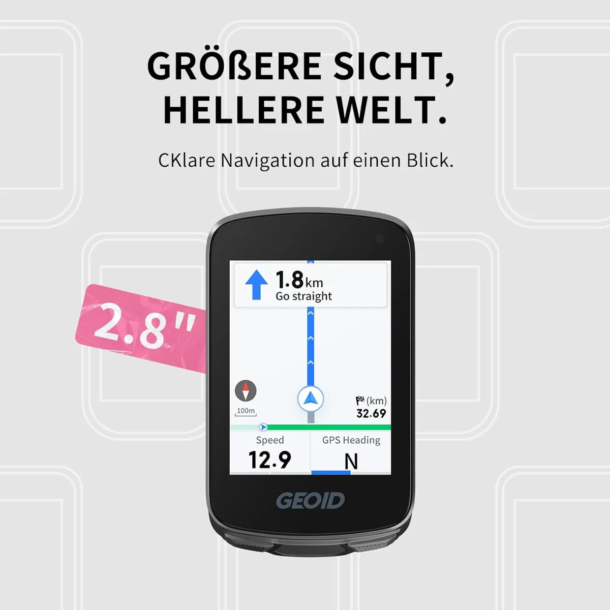 GEOID CC700 Fahrradcomputer für Navigation und Fahrdaten