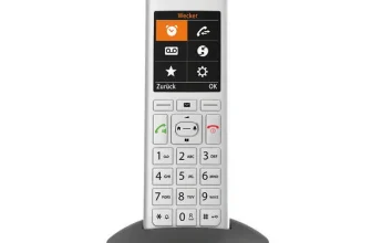 Gigaset CE575HX schnurloses DECT-Mobilteil in Silber und Schwarz