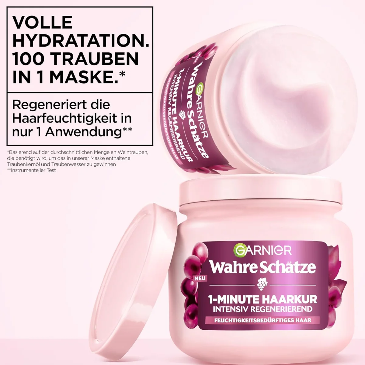 Garnier Wahre Schätze 1-Minute Haarkur mit Traubenwasser (340ml)