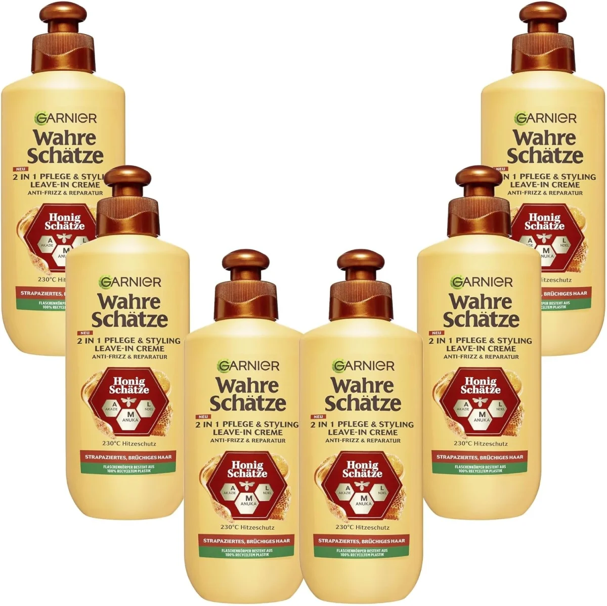 Garnier Wahre Schätze Honig Schätze 2-in-1 Pflege & Styling (6*200ml)
