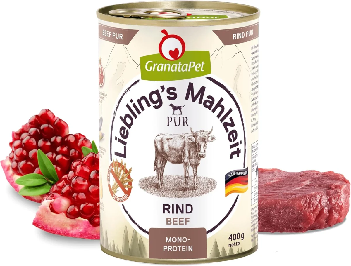 GranataPet Liebling’s Mahlzeit PUR Rind Monoprotein (6x400g)