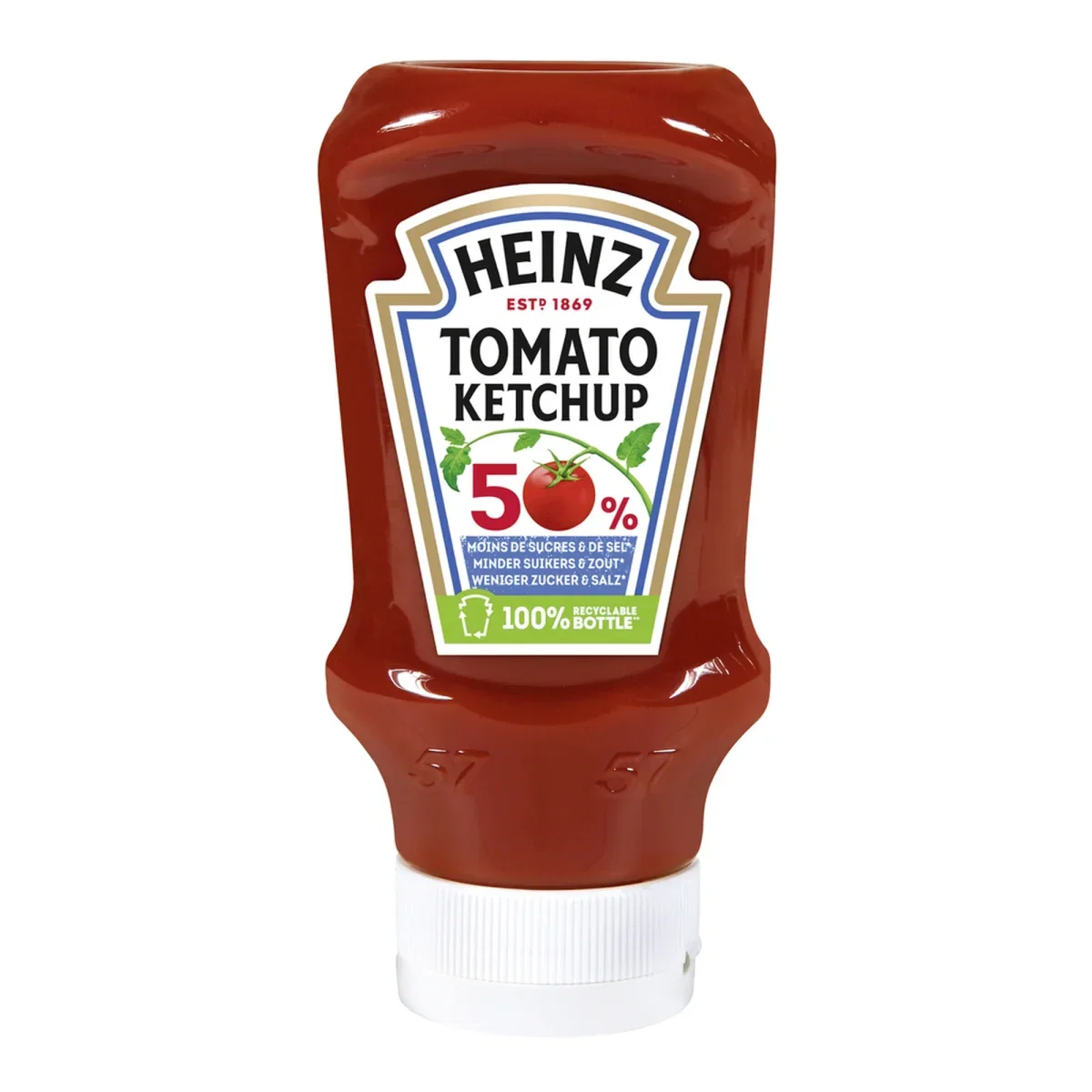 3x Heinz Tomaten Ketchup 50 Weniger Zucker & Salz