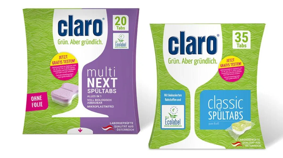 claro Spültabs Gratis Testen – zwei Sorten kostenlos ausprobieren