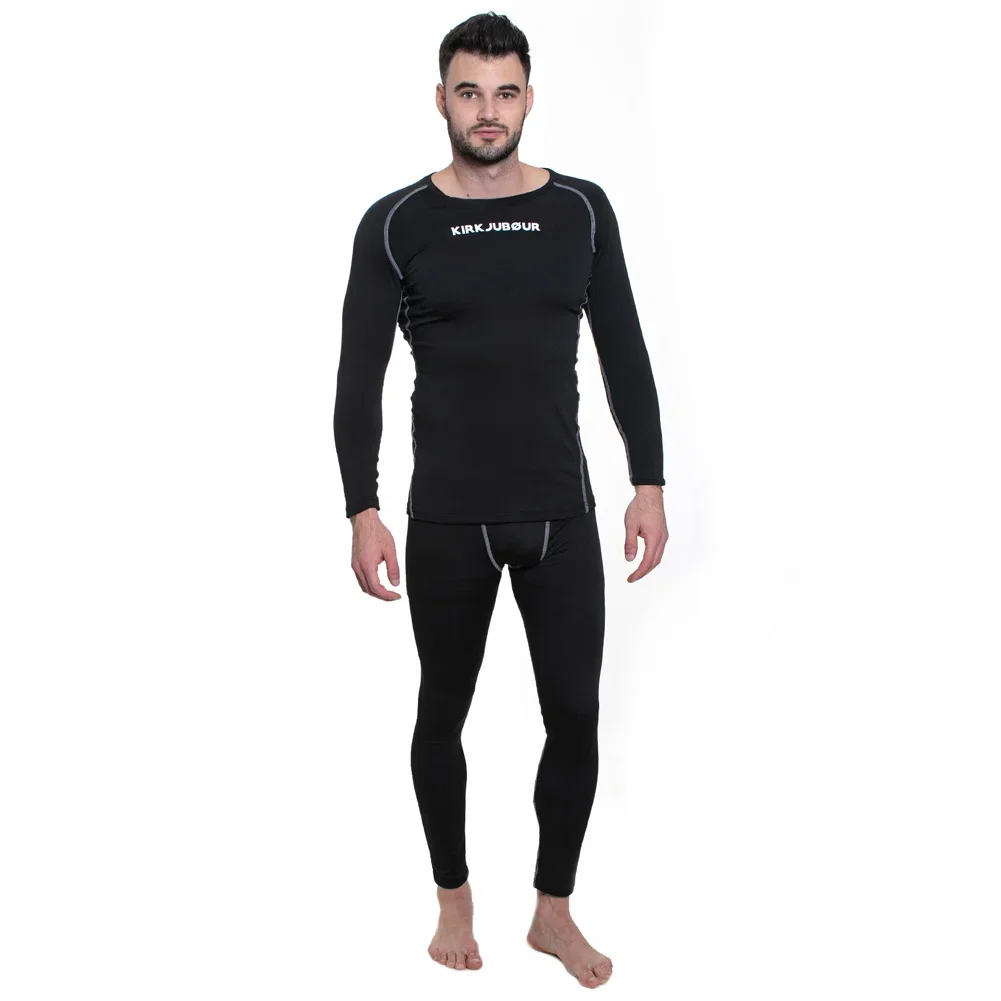 KIRKJUBØUR Hafjall Herren Thermounterwäsche Set 2-teilig (3 Farben, Gr. S bis XL)
