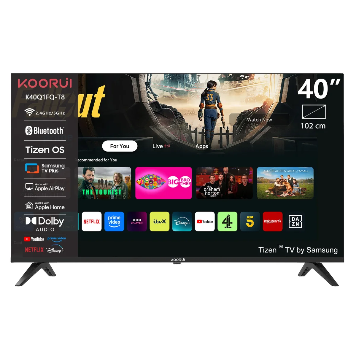 KOORUIK40Q1FQ-T8 40 Zoll Full HD QLED TIZEN TV