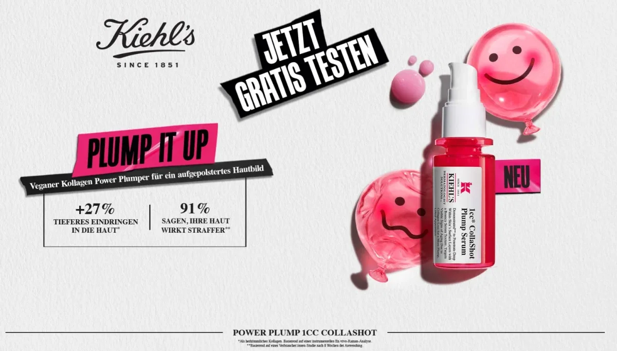 Gratis Kiehl’s CollaShot : 5.000 Serum-Samples