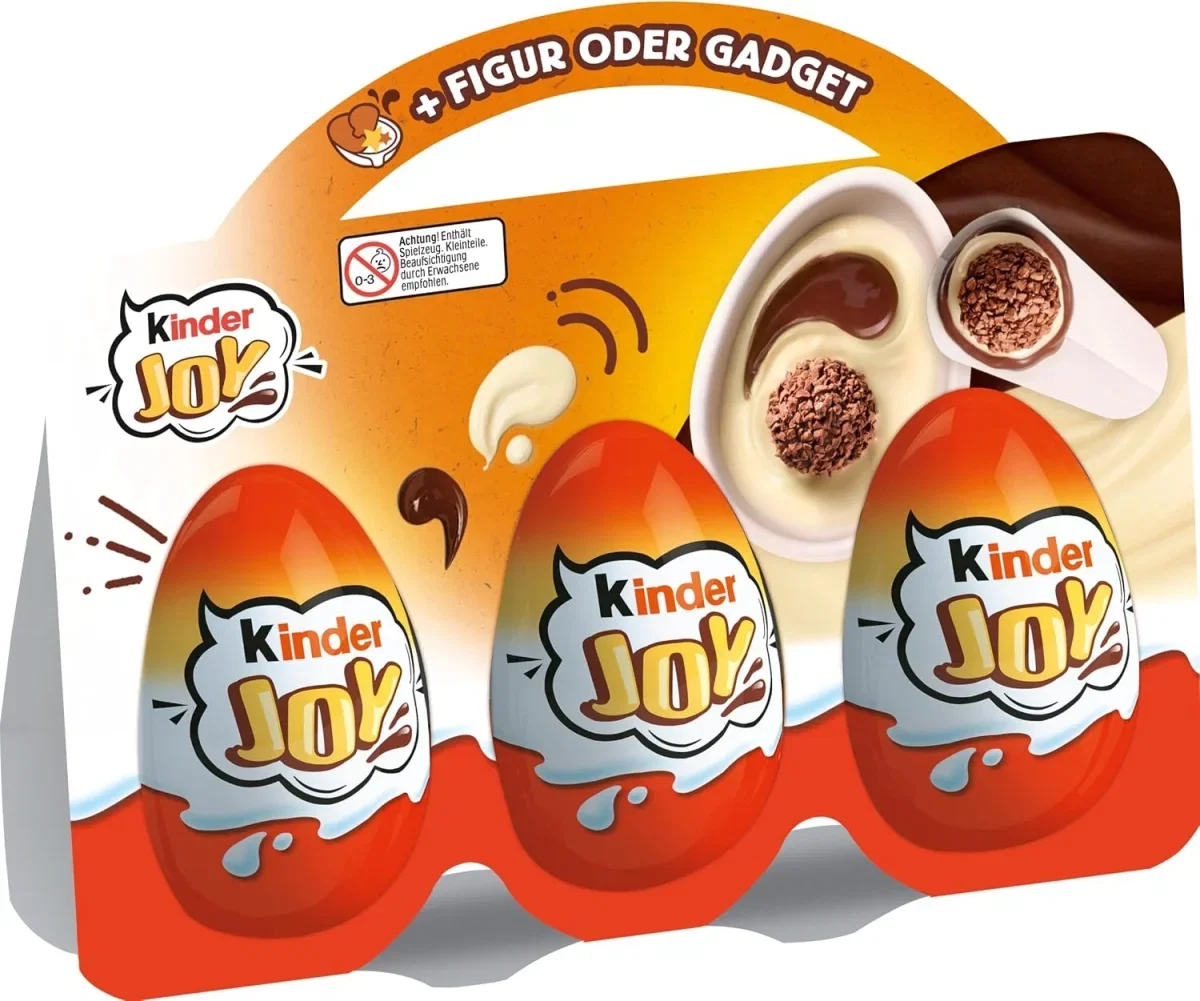 Kinder Joy – Überraschungsei – Design kann variieren – 3 kinder Joy à (20g)