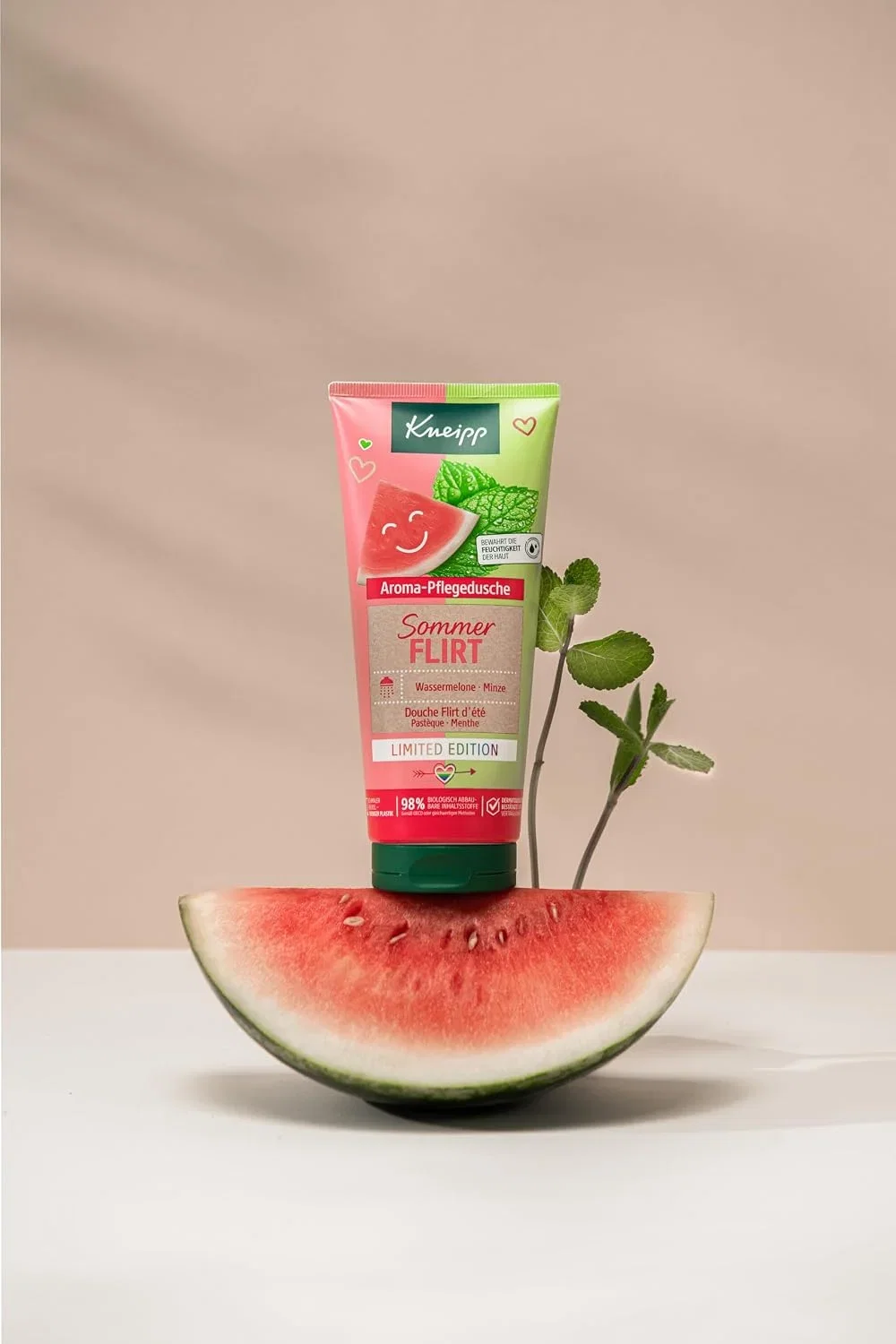 Kneipp Aroma-Pflegedusche Sommerflirt (200ml Limited Edition Duschgel – Wassermelone und Minze)