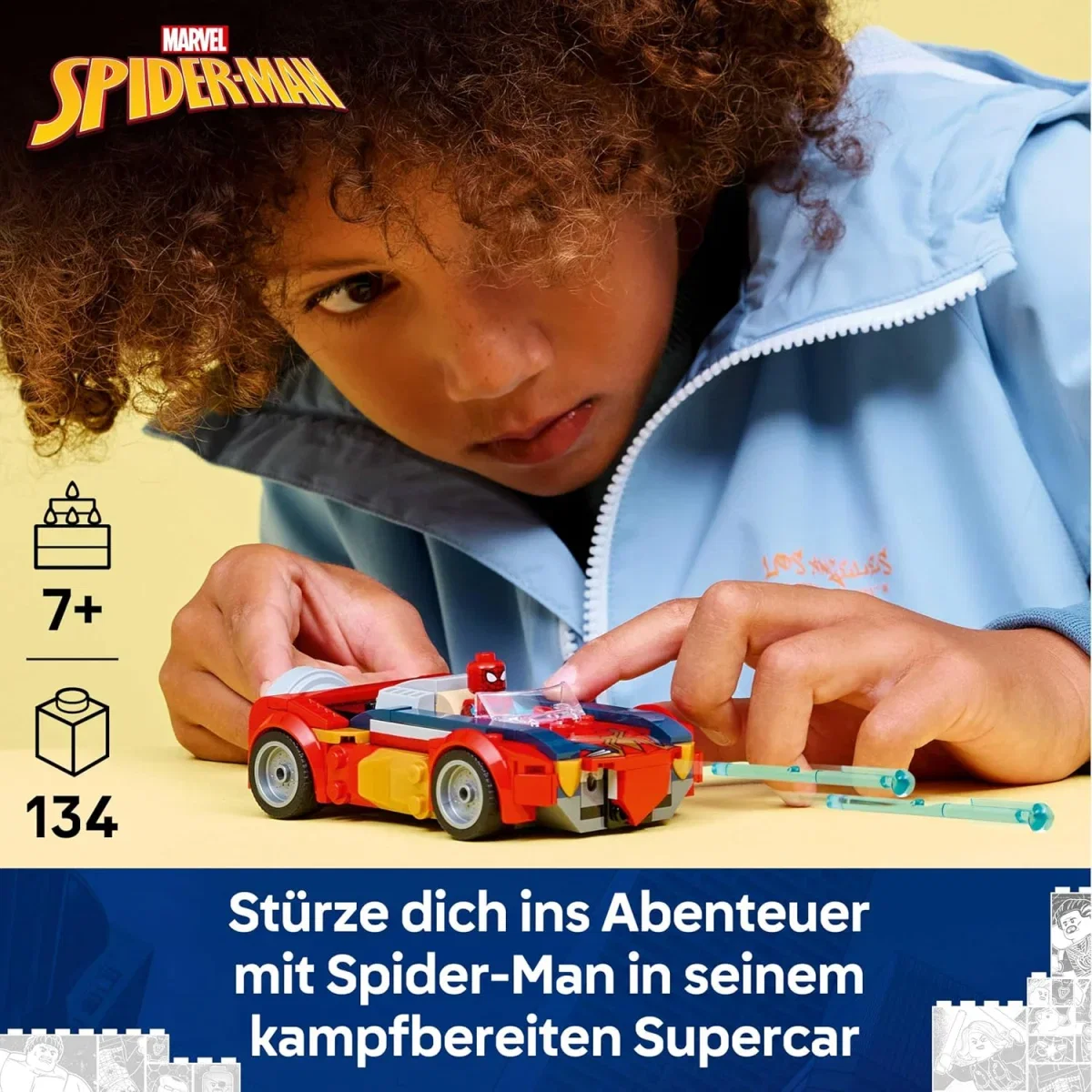 LEGO Spider-Man-Auto vs. venomisierter Wolverine (76336)