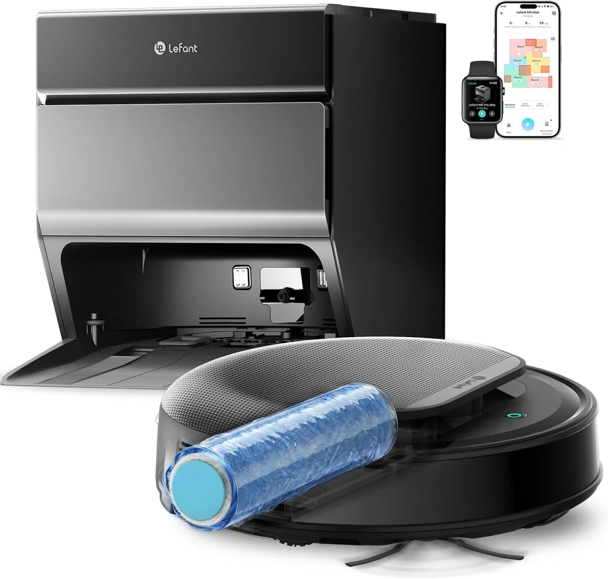 Lefant M5 Max Saugroboter mit Wischfunktion (25.000Pa Saugkraft)