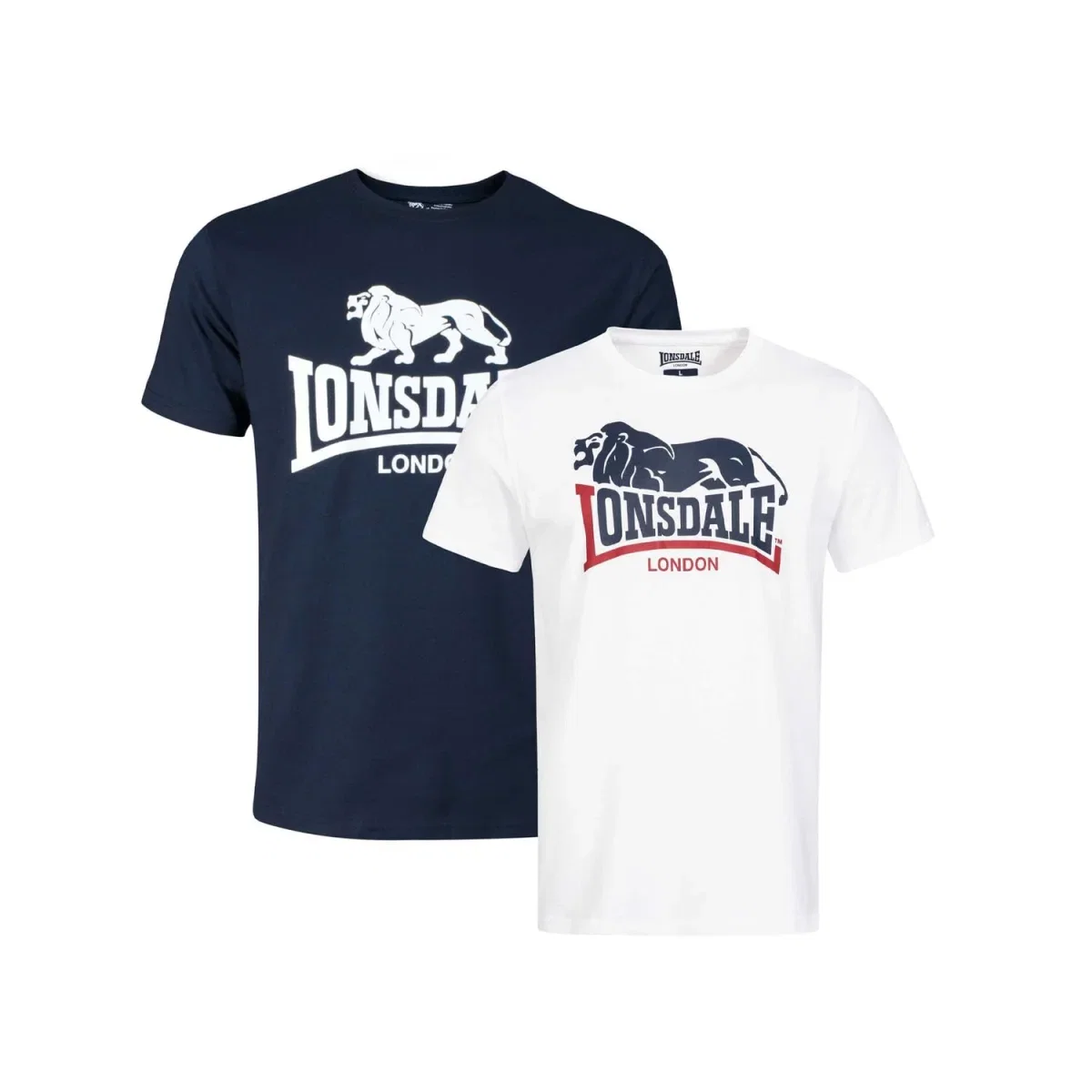 Doppelpack Lonsdale Herren T-Shirt Normale Passform  (Gr. S bis 4XL)