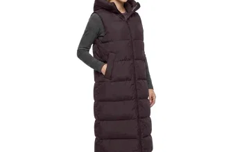 McKINLEY Damen Weste Seward W in Dunkelrot mit Oversize-Kapuze
