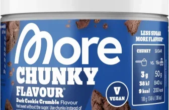 MORE Chunky Flavour Dark Cookie Crumble vegan in der 170-g-Packung