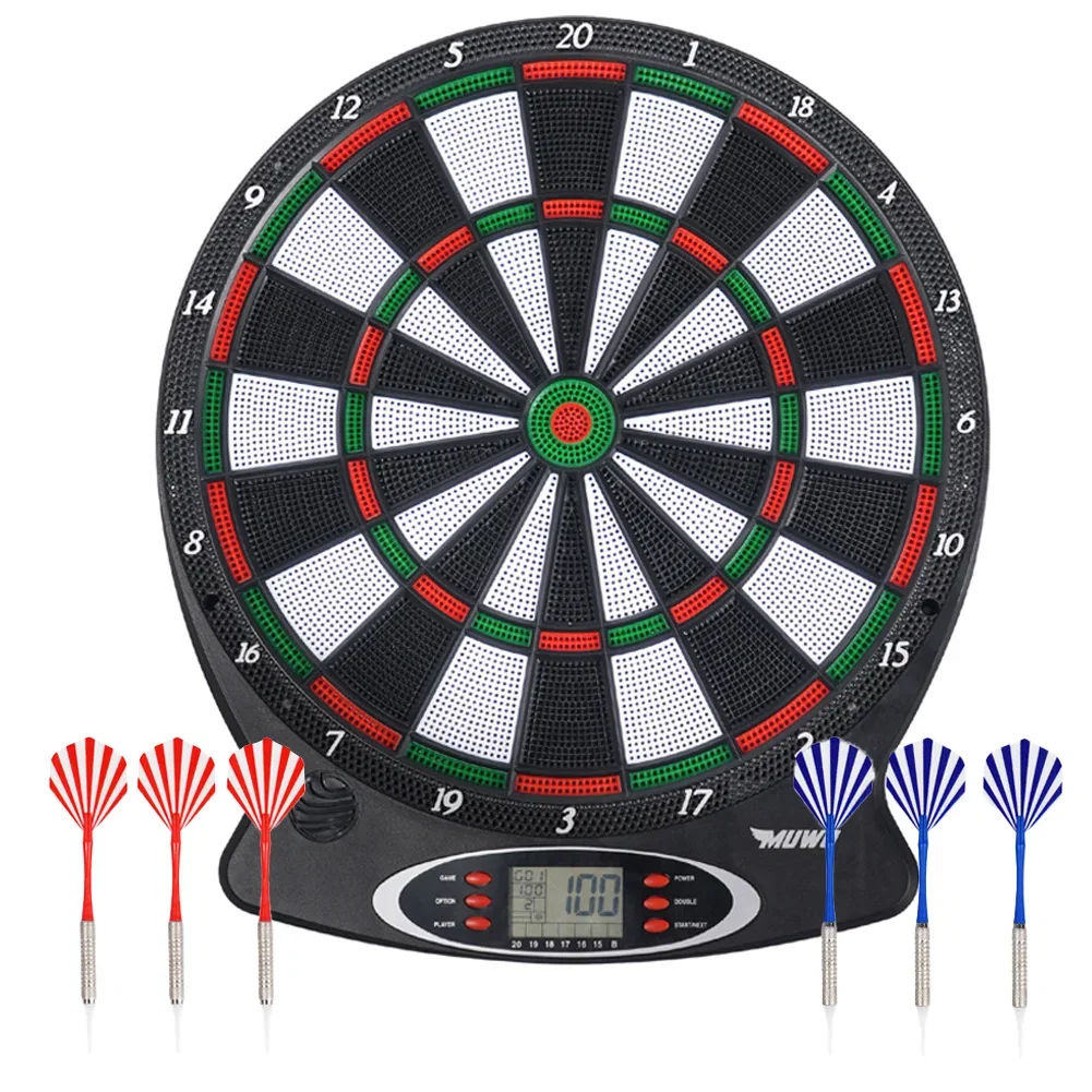 MUWO Bullseye Elektronische Dartscheibe mit Zubehör