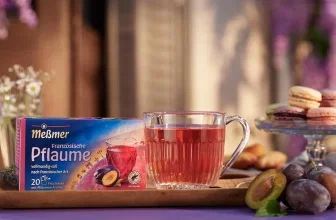 Meßmer Ländertee Französische Pflaume mit 20 Teebeuteln pro Packung