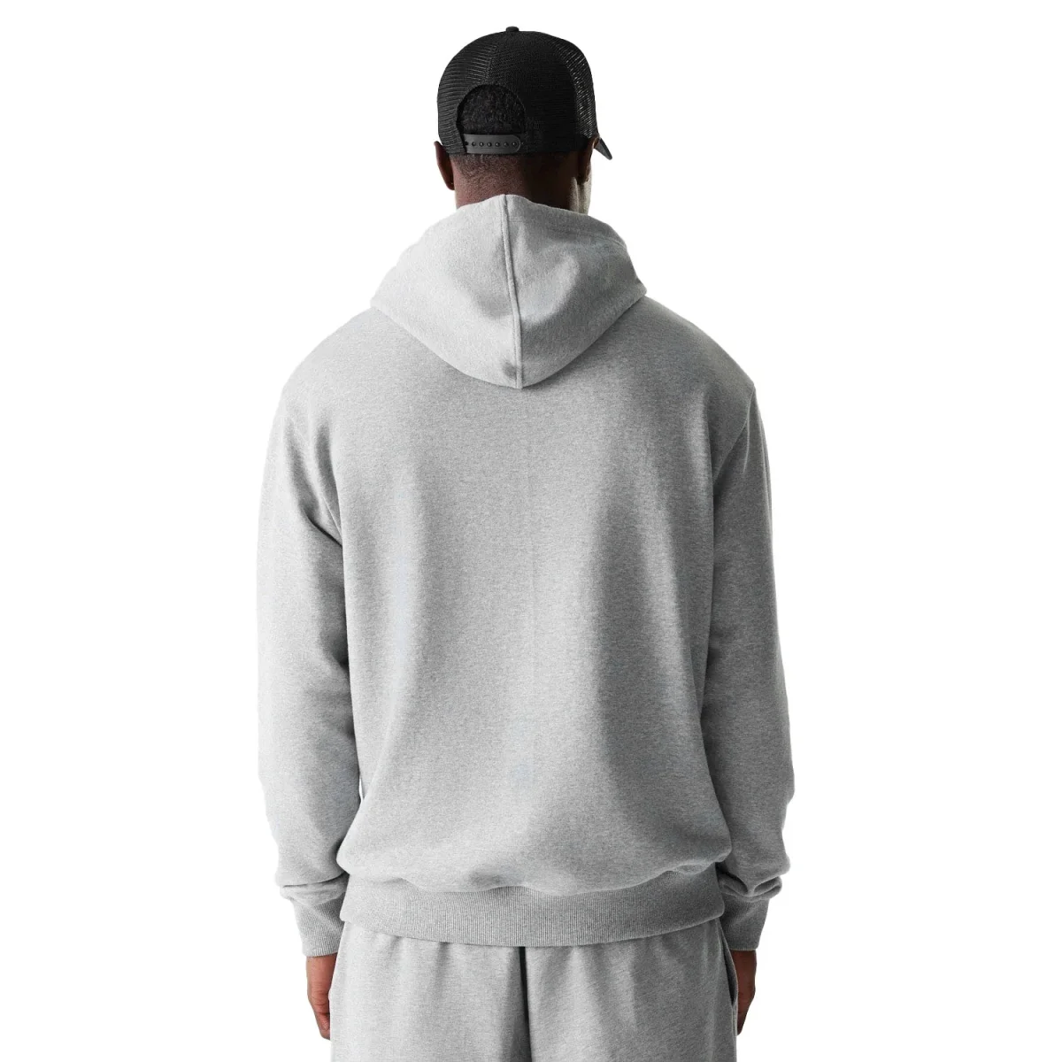 New Era MLB League Essential Midi Hoodie in Grau mit Yankees Logo