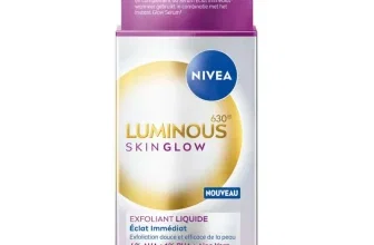 NIVEA Luminous 630 Skin Glow Liquid Refiner in der 100-ml-Verpackung mit lila Deckel