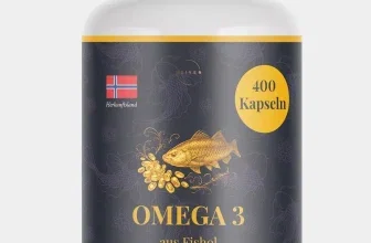 Omega 3 Fischöl mit 400 Softgel-Kapseln und EPA sowie DHA