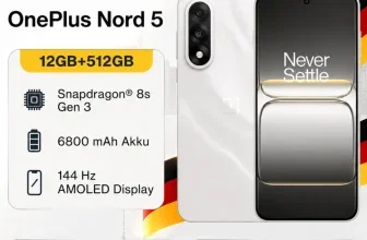 OnePlus Nord 5 5G Smartphone in Weiß mit Spezifikationen und Versandinfo